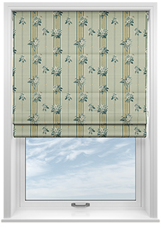 Upton, Apple Bee Bud Green - Roman Blind